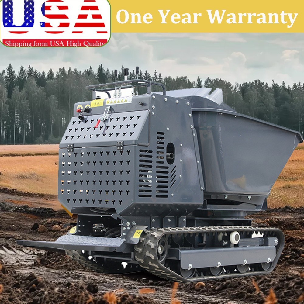 Mini Tracked Dumper Rotating Dump Trucker with B&S Gasoline Engine 180° Rotation