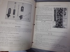 Vintage Hercules Motors Corp JX-JXL 6 cylinder engine Maintenance Manual