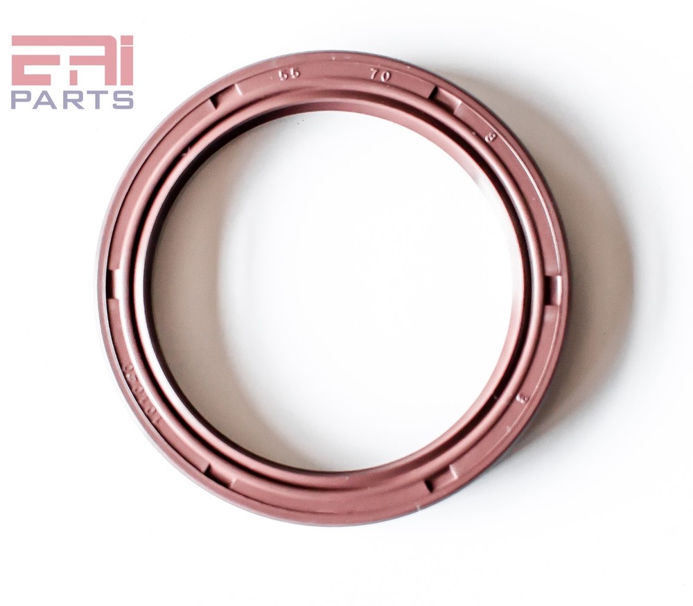 EAI 55x70x8mm FPM/FKM Oil Shaft Rotary Seal w/ Stainless Steel Spring Dbl Lip