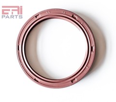 EAI 55x70x8mm FPM/FKM Oil Shaft Rotary Seal w/ Stainless Steel Spring Dbl Lip