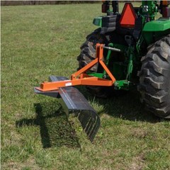 Titan Attachments 3 Point 5 FT Landscape Rake for Compact Tractors, Fits Cat 1