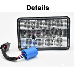 LED Work Lights Hi/Lo Beam For Case IH Combines 2144 2166 2188 2344 2366 2377