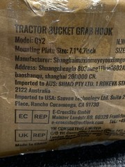 VEVOR 3/8″ Tractor Bucket Hooks Grade 70 Steel Grab Hooks 12,000 lbs for RV UTV