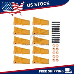 10×1U3202 Bucket Teeth with Pins 8E6208 Retainers 8E6209 for J200 Series