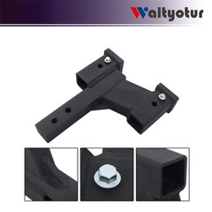 Matte Black Trailer Hitch Extender 2in Receiver 2 6in Rise Drop 10000lbs
