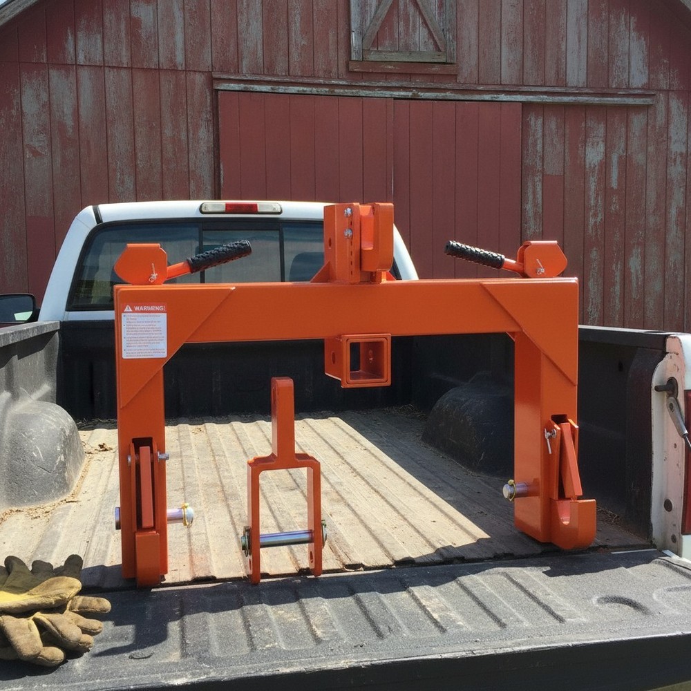 Heavy-Duty Quick Hitch for Category 1 Tractors – 5-Position Adjustable Adapter