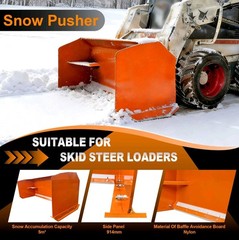 Wolverine 8′ SNOW PUSHER SKID STEER QUICK ATTACH SP-15-84W Shipping $3.75 Per Mi