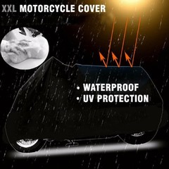 3XL Motorcycle Cover Waterproof Heavy Duty For Winter Outside Storage Snow Rain(