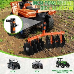 2-in-1 Horse Paddock Cleaner & Tow-Behind Manure Scoop for Pastures Easy Cleanup