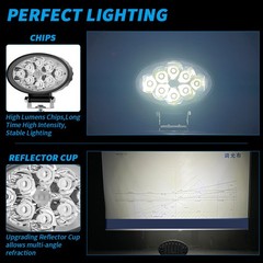 3.8″ LED Work Spot Lights fit Truck Trailer Forklift Excavator Tractor Dozer