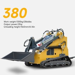 2025 Mini Skid Steer 23HP B&S Loader 3.5mph Speed For Farm EPA Petrol Engine
