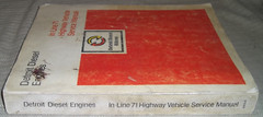 DETROIT DIESEL IN-LINE 71 271 371 471 671 ENGINE SERVICE REPAIR MANUAL 6SE250