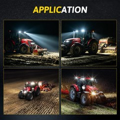 4x 6″ LED Tractor Work Lights 12V 24V Flood Light Pods Waterproof offroad Truck