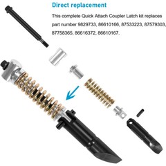 Quick Attach Coupler Latch Kit for Case New Holland Skid Steer Loader 9829733