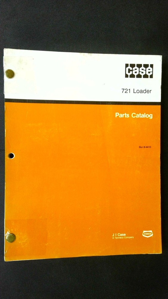 J I Case 721 Loader Parts Catalog Manual Vintage Equipment Guide