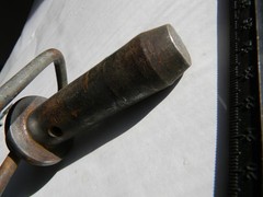 3 1/2″x1″ Truck Trailer Farm Tractor Towing Draw Hitch Pin w/ handle marked BM