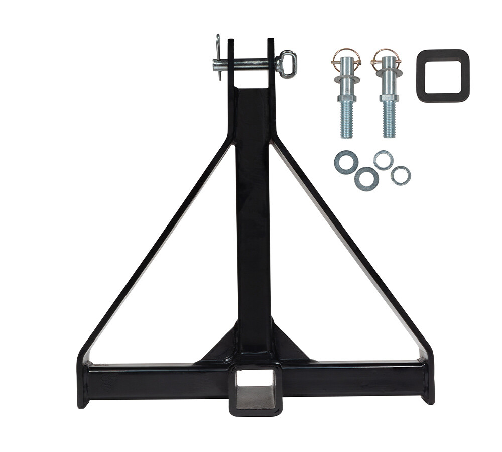 3 Point 2″ Receiver Trailer Hitch – Draw Bar Adapter Category 1 Tractor Tow