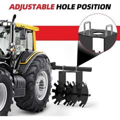 32″ Heavy-Duty Cut Width Disc Disk Plow Harrow for ATVs /UTVs Adjustable Depth