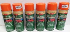 6 Cans Loader Skidder Orange Super Premium Spray Paint for Bobcat Skidsteer