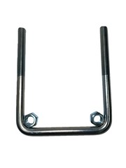 Zinc Plated Square U-Bolt 5/8″ Thick x 4″ ID x 7-1/2″ Long w/ Zinc Plated Nuts
