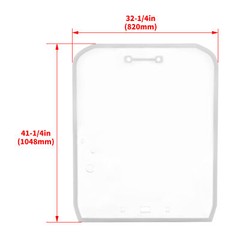 Fit For Kubota Loader SVL65 SVL75 SVL90 SVL95 SVL97 Polycarbonate Door glass