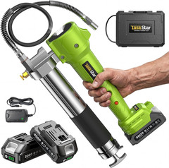 Grease Gun with Lock-On Trigger for Effortless Greasing, Cordless Electric Greas