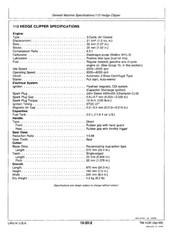John Deere 2BV, 5E, 2LS, 110G,210G,240G,260G, Trimmer 113 Clipper Service Manual