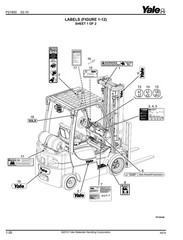 Forklift Service Parts Manual Fits Yale GLP050LX, GDP50LX(A974)