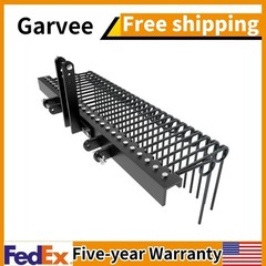 60 Inch 3 Point Tractor Rake Pine Straw Needle Rake Durable Powder Coated Steel