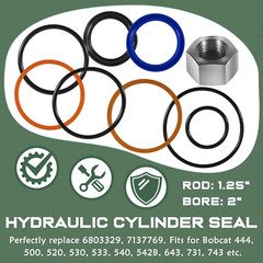 6803329 Hydraulic Lift Cylinder Seal Kit for Bobcat 742 743 753 444 500 520 642