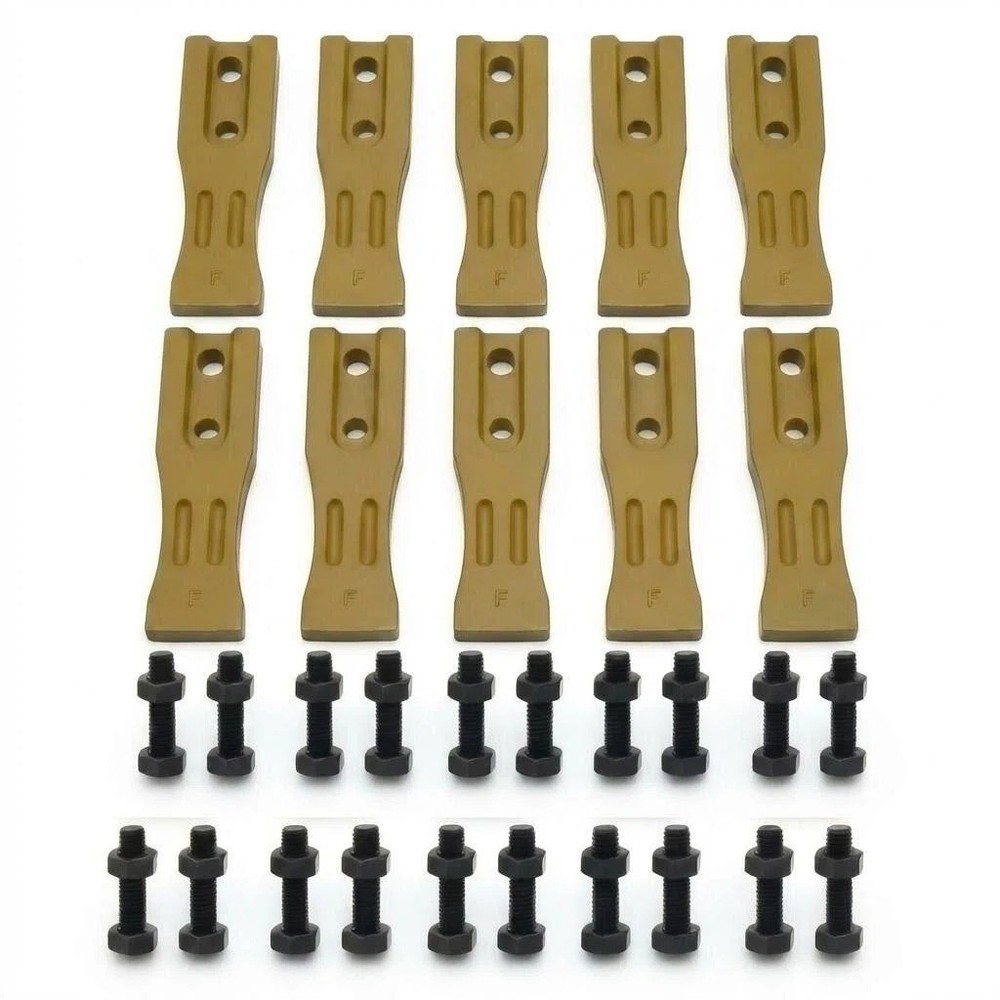 10PK 6684447 Bucket Teeth Unitooth with Bolts & Nuts for Skid Steer Bucke
