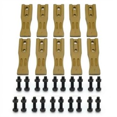 10PK 6684447 Bucket Teeth Unitooth with Bolts & Nuts for Skid Steer Bucke