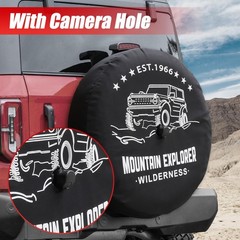 32 Inches Spare Tire Covers for Ford Bronco Base, Big Bend, Black Diamond, Ou…