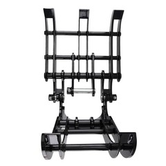Black Steel Grapple for Mini Excavator 0.8-1.8T Powder Coated Surface