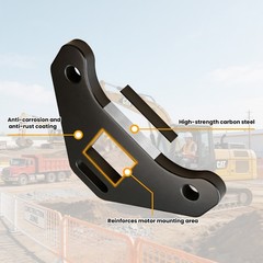 China Mini Excavator Drive Motor Reinforcement Brackets With Tie Down Slot