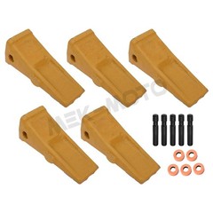 5×1U3202 Bucket Teeth with Pins 8E6208 Retainers 8E6209 for CAT J200 Series