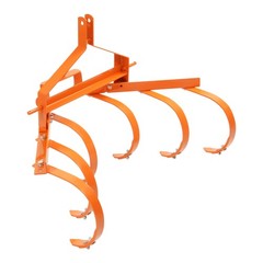 Category 1&3 Point Quick Hitch Cultivator w/ 6 Spring Steel Shanks Tow bebhind