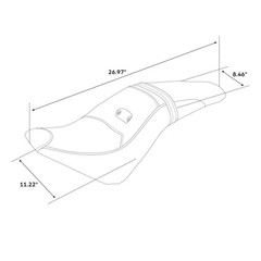 Driver Rider Passenger Seat For Scout 2015-2024 Scout Sixty 2016-2024