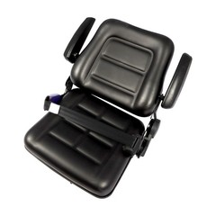 w/ Armrest Universal Tractor Seat For Forklift Excavator Skid Loader