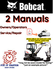 BOBCAT 322 COMPACT EXCAVATOR OPERATORS SERVICE REPAIR OWNERS SHOP MANUAL PDF USB
