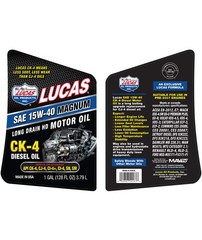 Lucas 15W40 CK-4 Magnum Diesel Oil, 1 GL 10287