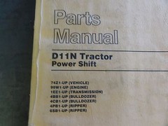 Caterpillar CAT D11N Tractor Power Shift Parts Manual SEBP1563 74Z1-Up