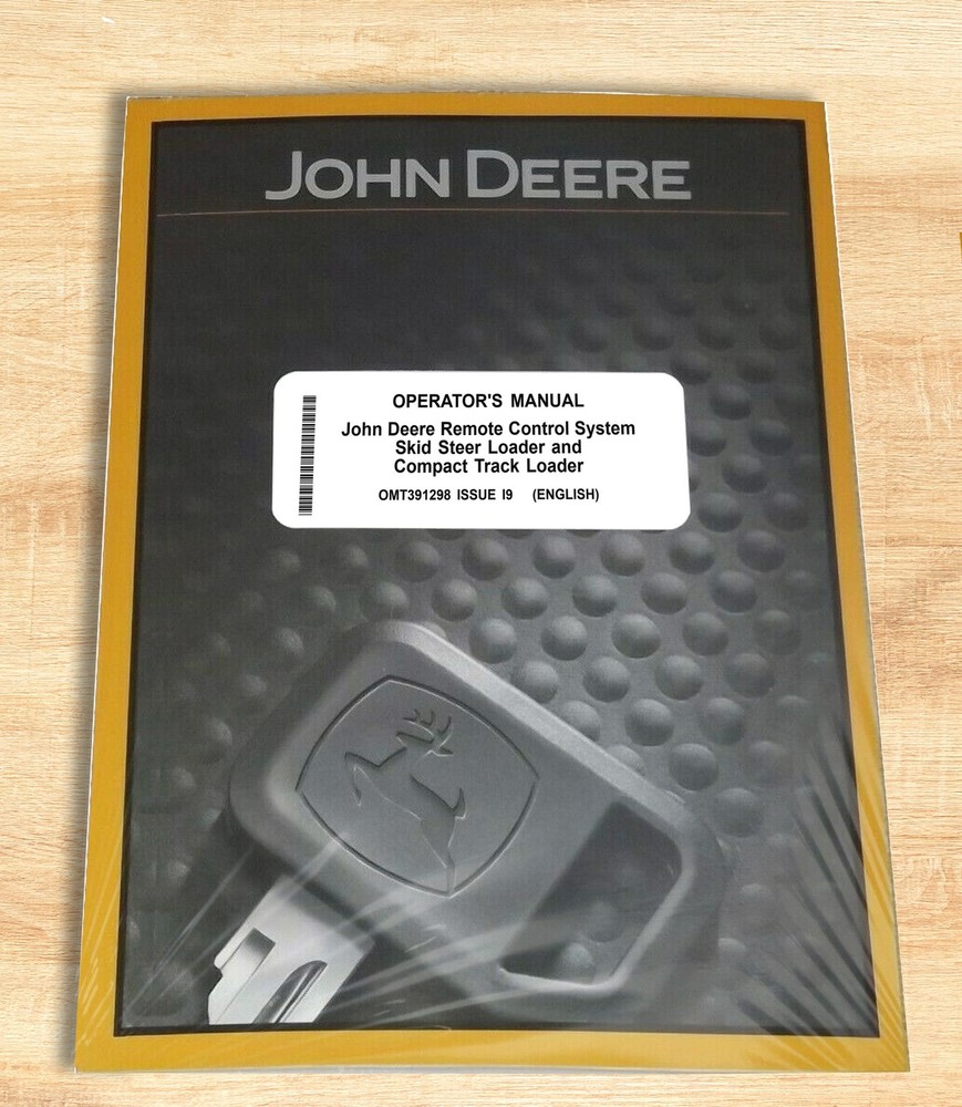 John Deere Remote Control System Skid Steer Owners Operators Manual – OMT391298
