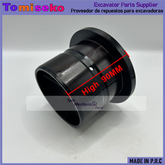 1pc Bucket Bushing 90x100x90x130mm (ID*OD*H*Flange) Bearing Steel With Flange