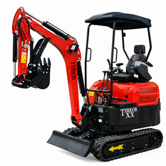 TYPHON TERROR XX 4000lb Mini Excavator Kubota D902 Engine Double Auxiliary Valve