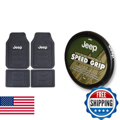 Plasticolor Jeep Weatherpro 4 Piece Floor Mats Set And Car Truck Suv Black Grip