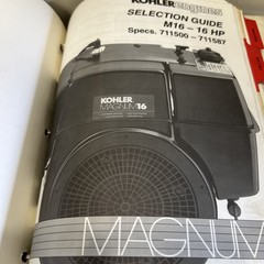 Kohler Magnum Parts-Engines Orig. Service Repair Manual Book 1988-95 Large Size