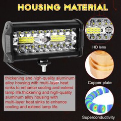 12V 7inch 80W LED Work Light Headlight fit John Deere Case New Holland Tractor
