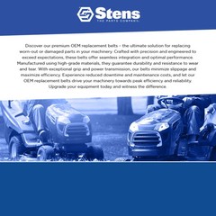 New Stens OEM Replacement Belt 265-896 for Toro 106-4383