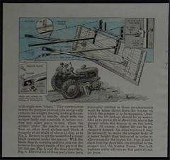 Scraper Blade for vintage Farm Tractor 6′ wide 1946 How-To Build PLANS